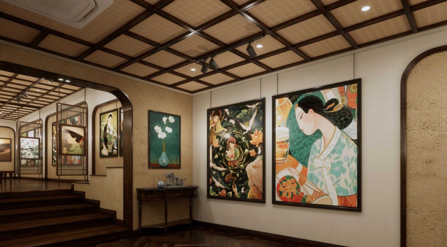 Thiết kế phòng tranh Vietnam Art Gallery — ảnh 10
