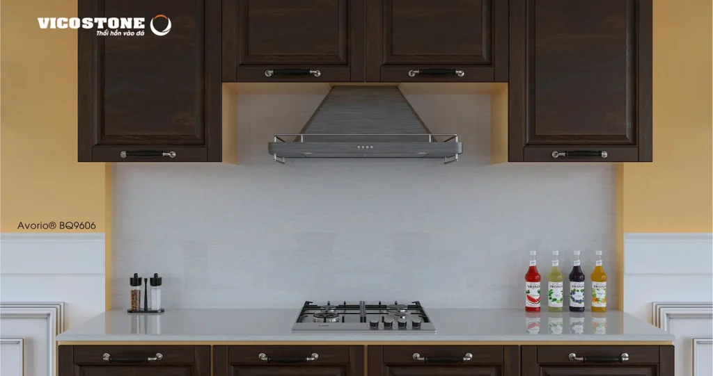 Bề mặt Avorio BQ9606 trong không gian minh họa