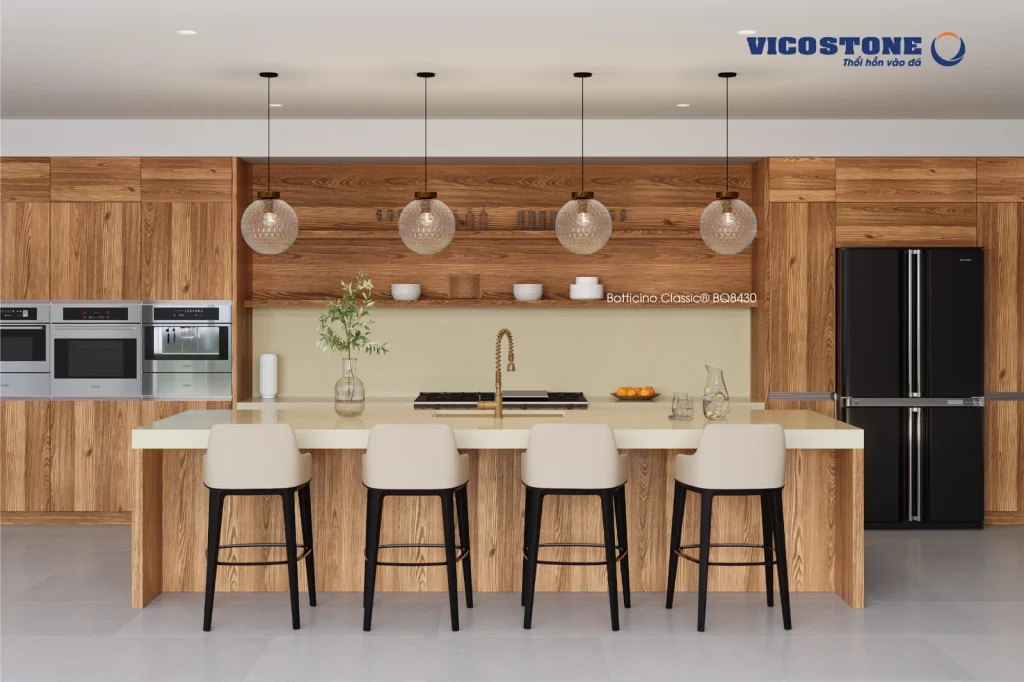Bề mặt Botticino Classic BQ8430 trong không gian minh họa