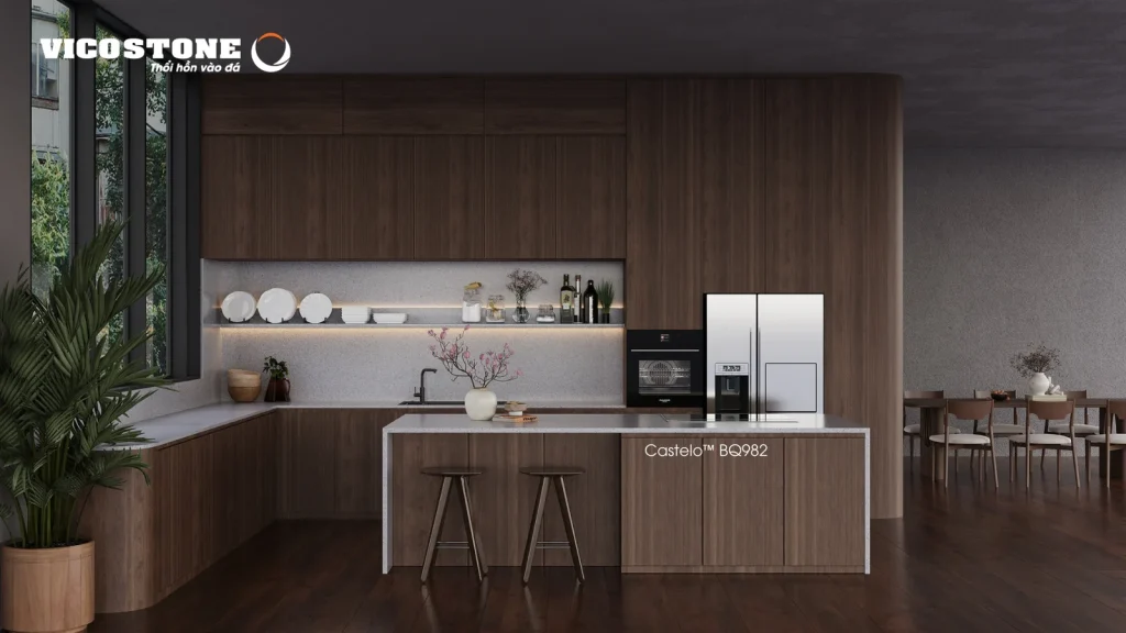 Bề mặt Castelo BQ982 trong không gian minh họa