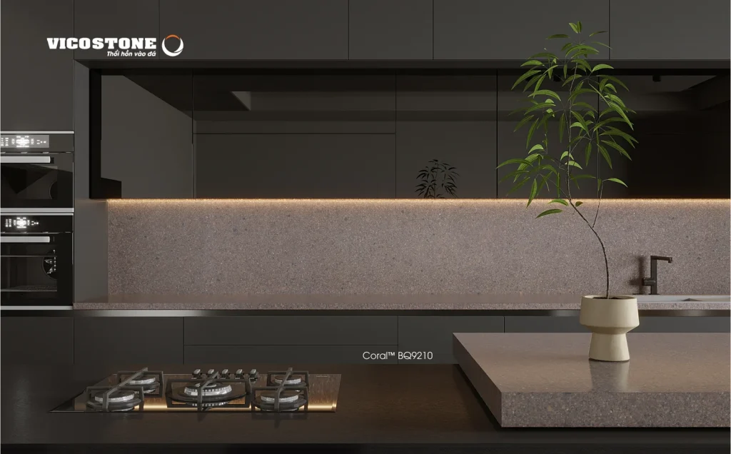 Bề mặt Coral BQ9210 trong không gian minh họa