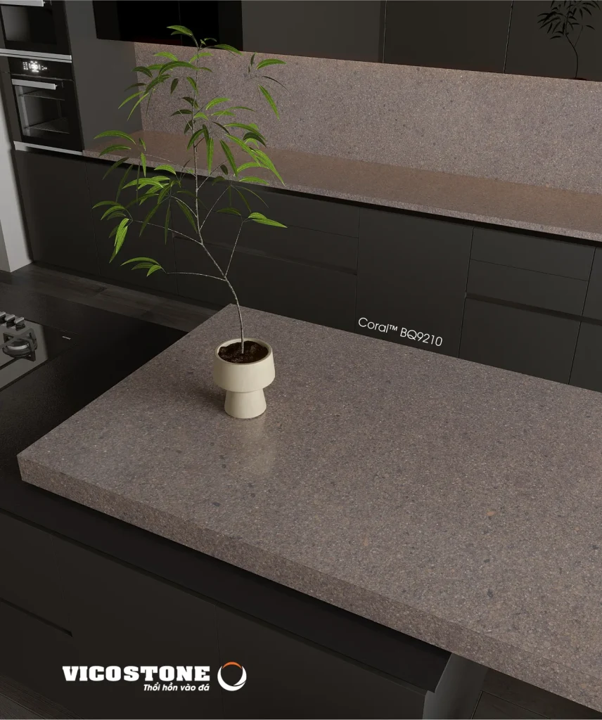 Bề mặt Coral BQ9210 trong không gian minh họa