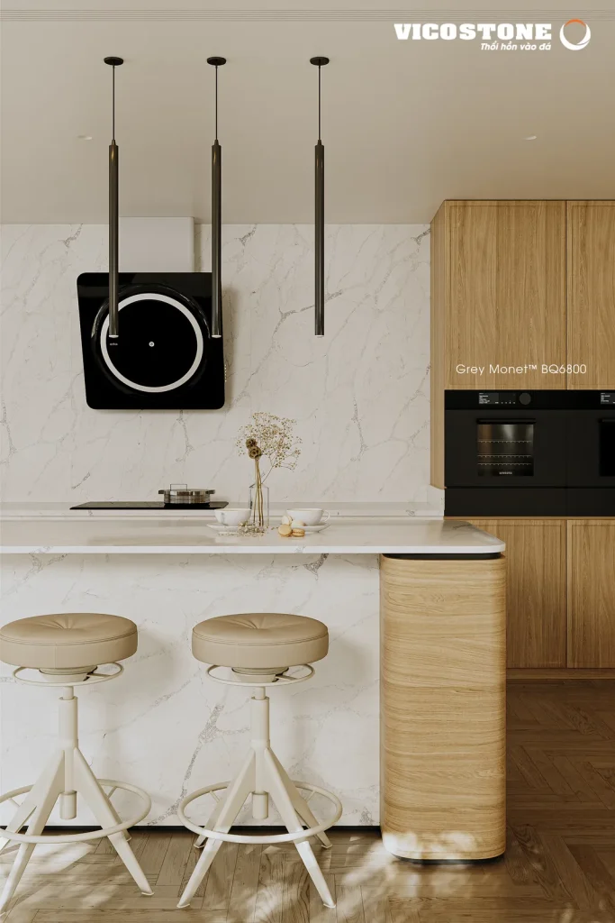 Bề mặt Grey Monet (1) BQ6800 trong không gian minh họa