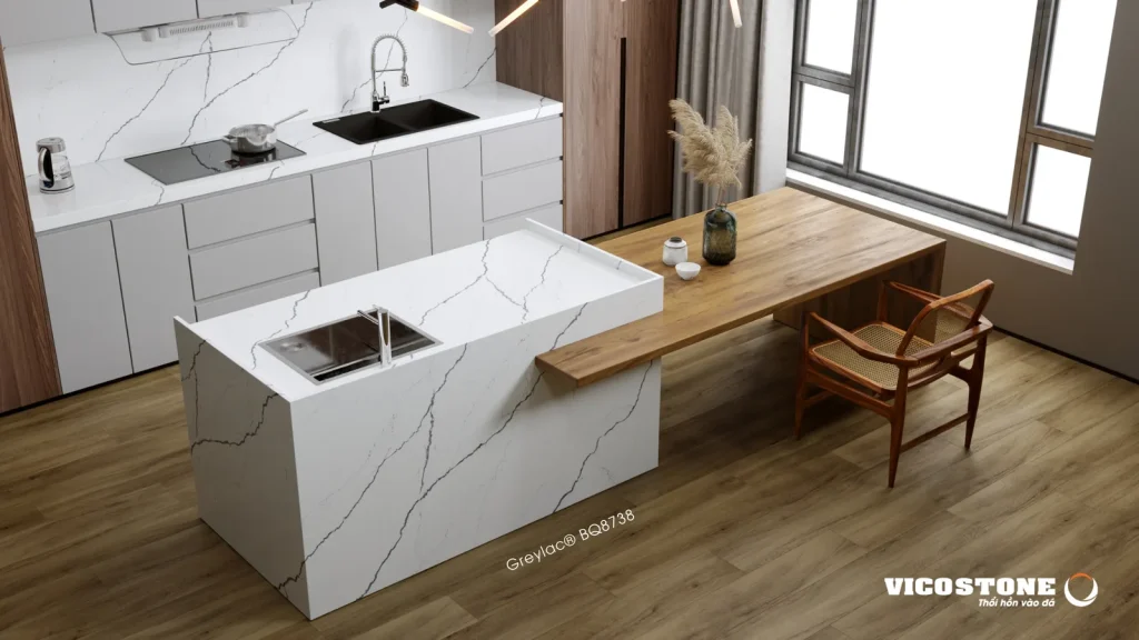 Bề mặt Greylac BQ8738 trong không gian minh họa