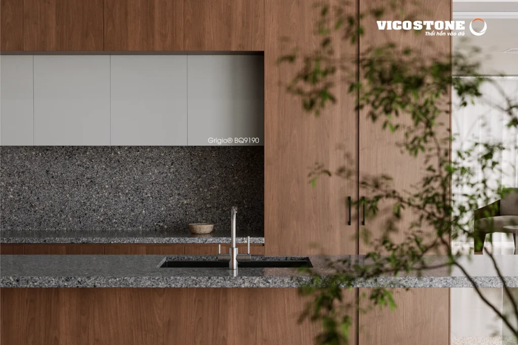 Bề mặt Grigio BQ9190 trong không gian minh họa