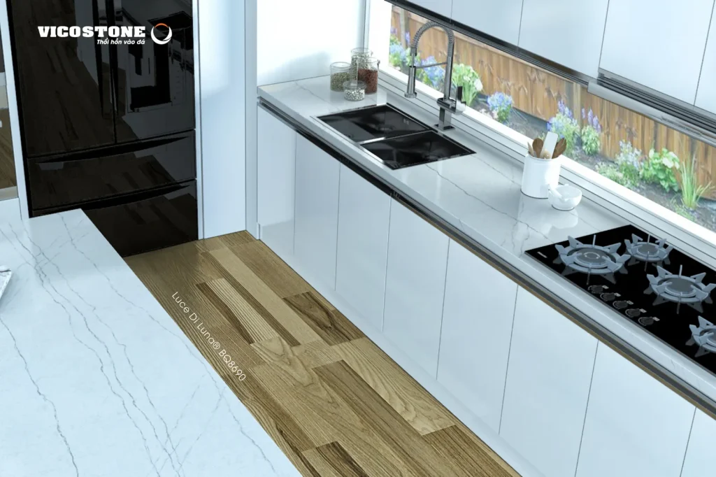 Bề mặt Luce Di Luna BQ8690 trong không gian minh họa