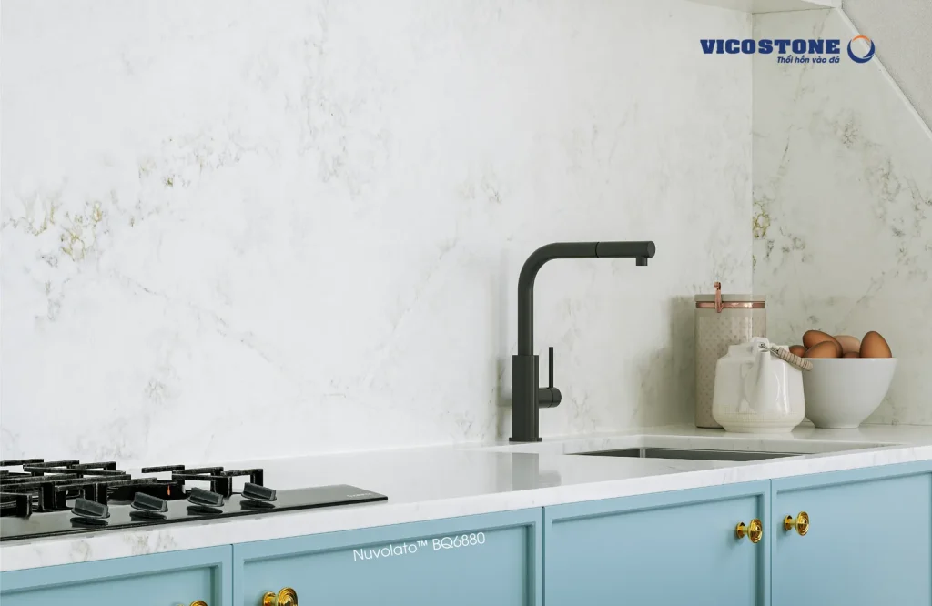 Bề mặt Nuvolato BQ6880 trong không gian minh họa