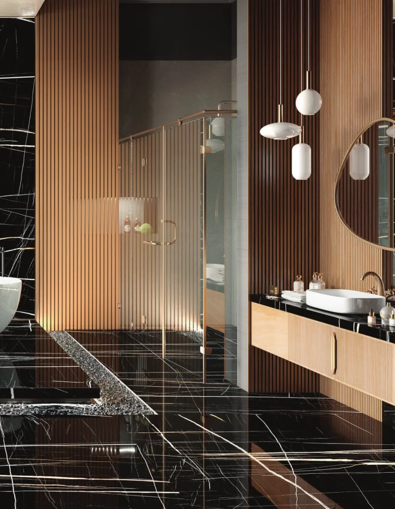 Bề mặt SAHARA NOIR trong không gian minh họa