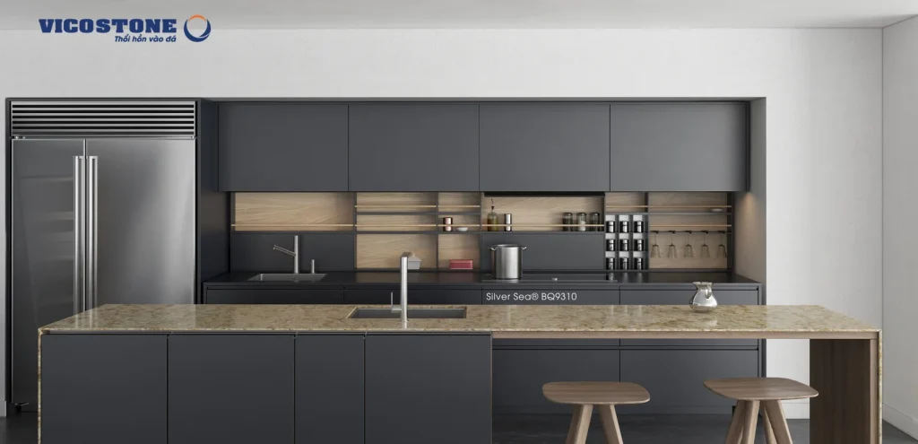 Bề mặt Silver Sea BQ9310 trong không gian minh họa